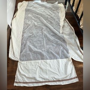 Dockers brand twin sized bed skirt box spring cover cream colored